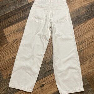 Zara Wide Leg Jeans White Size 0 L 27
